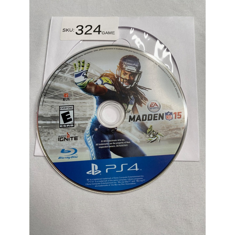 Madden NFL 15 Sony PlayStation 4 PS4 EA Sports Football Video Game Disc Only
